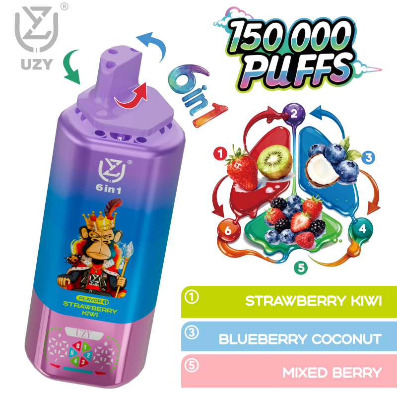 UZY 150000 Puffs 6-in-1 Flavor Switch Disposable Vape