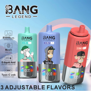 Bang Legend Triple 85000 85k Puffs 3 in 1 Flavors Disposable Vape with LED Display