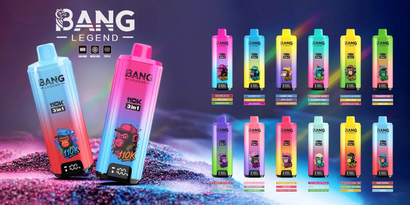 Bang Legend 110K Puffs Disposable Vape – 12 Flavors | 3 in 1 Flavors