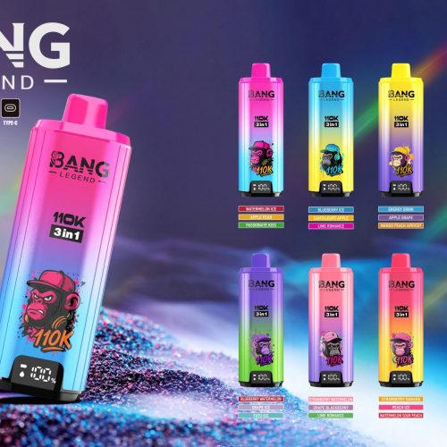 Bang Legend 110K Puffs Disposable Vape – 12 Flavors | 3 in 1 Flavors