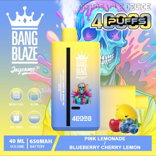 Bang Blaze 40000 Puffs Vape | 40ML Dual-Flavor E-liquid, 650mAh Battery, Type-C Recharge, 32 Flavor Combos